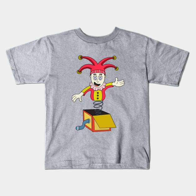 Surprise box with a clown Kids T-Shirt by DiegoCarvalho